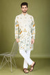 Load image into Gallery viewer, White Viscose Rayon Designer Kurta for Men Clothsvilla
