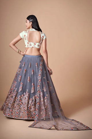 Symphony of Sequins and Embroidery in Lehenga Choli Couture Clothsvilla