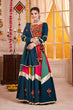 Load image into Gallery viewer, Teal Blue with Multi Navratri Chaniya Choli for Ladies Wear Clothsvilla