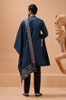 Load image into Gallery viewer, Elegant Teal Blue Kurta with Dupatta for Mens Wear Clothsvilla