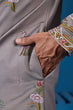 Load image into Gallery viewer, Classy Grey Embroidered Mens Kurta for Wedding Events Clothsvilla
