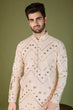 Load image into Gallery viewer, Designer Ivory Viscose Rayon Kurta for Men Online Clothsvilla