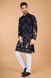 Load image into Gallery viewer, Navy Designer Rayon Kurta for Men  Stylish &amp; Elegant Clothsvilla