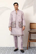 Load image into Gallery viewer, Indian Traditional Dusty Lavender Koti Kurta Pant Wedding Set Clothsvilla