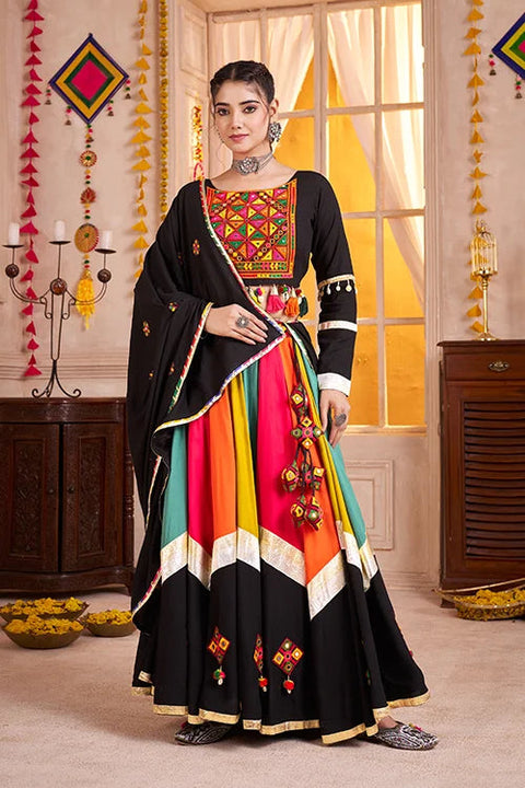 Traditional Multi Color Navratri Special Chaniya Choli Clothsvilla Main image