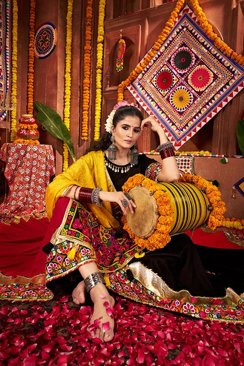 Traditional Navratri Mirror Chaniya Choli for Women Clothsvilla