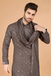Load image into Gallery viewer, Brown Color Wedding Special Stylish Kurta for Men Clothsvilla