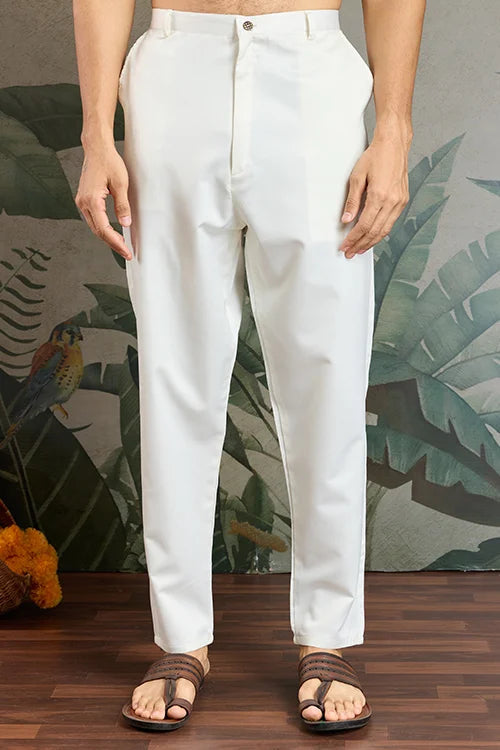 Cultural Function Special White Color Kurta Koti for Men Clothsvilla