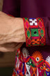 Load image into Gallery viewer, Navratri Wine Cotton Kurta for Mens with Pajama Clothsvilla
