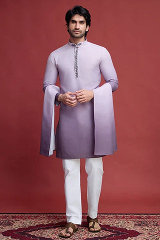 Stylish Mirror Work Rayon Men's Kurta Set Online Clothsvilla
