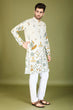 Load image into Gallery viewer, White Viscose Rayon Designer Kurta for Men Clothsvilla
