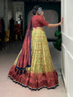 Load image into Gallery viewer, Cream Printed Lehenga Choli with Dupatta ClothsVilla