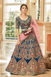 Load image into Gallery viewer, Traditional Velvet Bridal Lehenga Choli with Zari Embroidery Clothsvilla