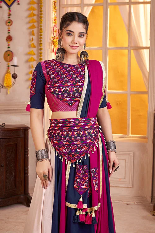 Multi Color Viscose Cotton Navratri Chaniya Choli Clothsvilla