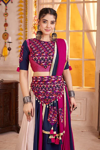 Multi Color Viscose Cotton Navratri Chaniya Choli Clothsvilla