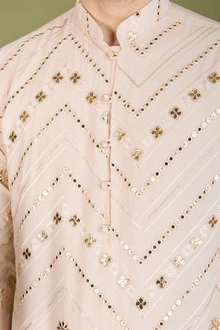 Designer Ivory Viscose Rayon Kurta for Men Online Clothsvilla