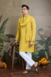Load image into Gallery viewer, Stylish Look Perfect Haldi Yellow Color Men's Kurta with Dupatta Clothsvilla