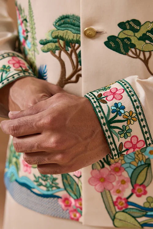 Latest Beige Color Koti Kurta Set for Mens Wear Collection Clothsvilla