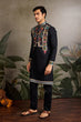Load image into Gallery viewer, Designer Black Embroidered Mens Kurta for Wedding Clothsvilla