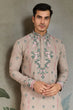 Load image into Gallery viewer, Ivory Color Embroidered Kurta Pajama for Men Clothsvilla