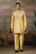 Load image into Gallery viewer, Trending Yellow Haldi Ceremony Koti Kurta for Men Clothsvilla