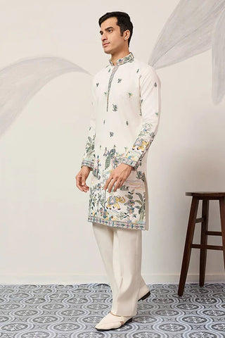 Luxury White Kurta for Indian Wedding Mens Wear Clothsvilla