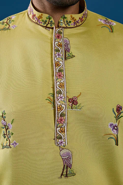 Haldi Special Yellow Outfit Kurta for Mens Wear Collection Clothsvilla