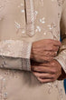 Load image into Gallery viewer, Elegant Beige Embroidered Viscose Silk Kurta for Mens Clothsvilla