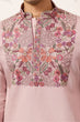 Load image into Gallery viewer, Stylish Dusty Pink Kurta Pant Set for Festive Occasions Clothsvilla