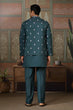Load image into Gallery viewer, Premium Designer Green Koti Kurta Pair for Men Clothsvilla