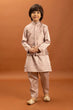Load image into Gallery viewer, Wedding Special Peach Mirror Work Koti Kurta for Boys Clothsvilla