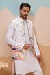 Load image into Gallery viewer, White Wedding Wear Carnival Koti Kurta Pair for Mens Wear Clothsvilla
