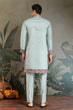 Load image into Gallery viewer, Traditional Sky Blue Embroidered Kurta Pajama Set Clothsvilla