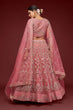 Load image into Gallery viewer, Fantasy Rose Color Lehenga Choli for Weddings Clothsvilla