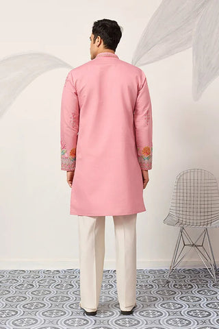 New Stylish Trendy Pink Color Kurta for Mens Wear Clothsvilla