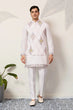Load image into Gallery viewer, Elegant Wedding Special White Koti Kurta Pajama Set Clothsvilla