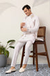 Load image into Gallery viewer, Elegant Wedding Special White Koti Kurta Pajama Set Clothsvilla