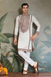 Load image into Gallery viewer, Wedding Special White Embroidered Kurta for Men Clothsvilla
