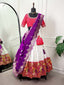 White Paithani Lehenga Choli Embrace Elegance and Tradition ClothsVilla