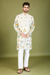 Load image into Gallery viewer, White Viscose Rayon Designer Kurta for Men Clothsvilla