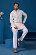 Load image into Gallery viewer, Classic White Viscose Silk Festive Kurta for Mens Clothsvilla