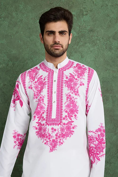 Digital Printed Ready to Wear Kurta and Pajama for Men Secondary image
