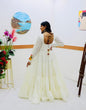 Load image into Gallery viewer, White Designer Gown for Navaratri Celebrations ClothsVilla