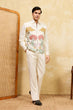 Load image into Gallery viewer, White Velvet Embroidered Bomber Jacket with Pant for Mens Wear Clothsvilla