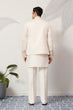 Load image into Gallery viewer, Carnival Function White Koti Kurta Pair for Mens Wear Clothsvilla