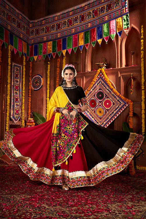 Traditional Navratri Mirror Chaniya Choli for Women Clothsvilla