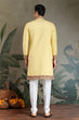Load image into Gallery viewer, Yellow Embroidered Kurta for Haldi &amp; Celebrations Clothsvilla