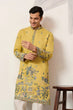 Load image into Gallery viewer, Elegant Haldi Yellow Mens Wear Kurta for Wedding Function Clothsvilla