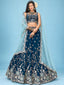 Blue Rangoli Silk Embroidered Lehenga Choli With Dupatta ClothsVilla