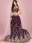 Maroon Rangoli Silk Embroidered Lehenga Choli With Dupatta ClothsVilla